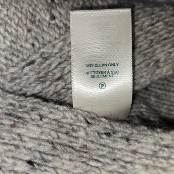 Roots Canada Womens XS Sweater Tan Oatmeal Heathered Knit Wool Alpaca Jumper - Picture 12 of 12